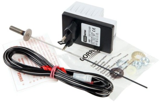 Galmet  anoda tytanowa z zasilaczem i śrubą M8  zbiornik do 300L