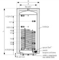 Galmet SG(B) 500L zbiornik buforowy z 1-wężownicą stojący