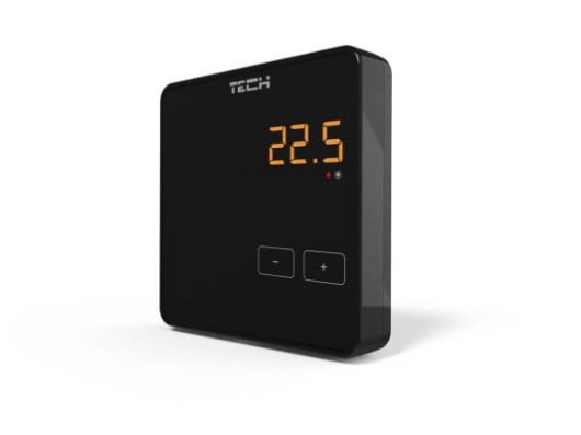 Tech R-8z bezprzewodowy regulator pokojowy czarny