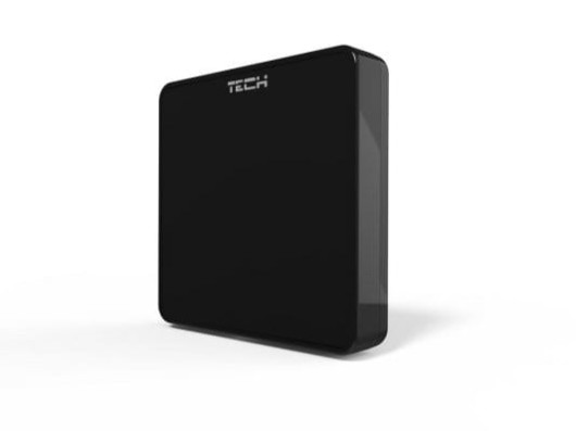 Tech C-8r bezprzewodowy pokojowy czujnik temperatury czarny