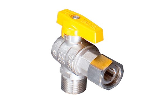 Valvex Orion zawór kulowy do gazu kątowy z obrotową nakrętką 1/2"