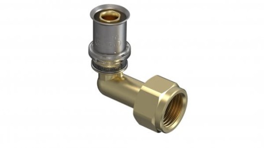 Wavin Tigris kolano kątowe z półśrubunkiem M5 fi 25x1" c/z woda PN10