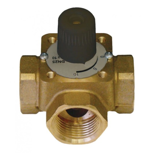 Herz zawór 3-drogowy mieszający z pokrętłem PN 10  kvs 4 DN 15