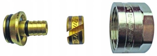 Herz 16x2 na 3/4" złączka rura rozdzielacz grzejnik