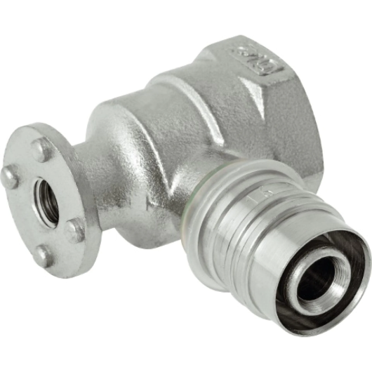 Kisan kolano  zaprasowywane  ustalone 20x1/2" GW niklowana