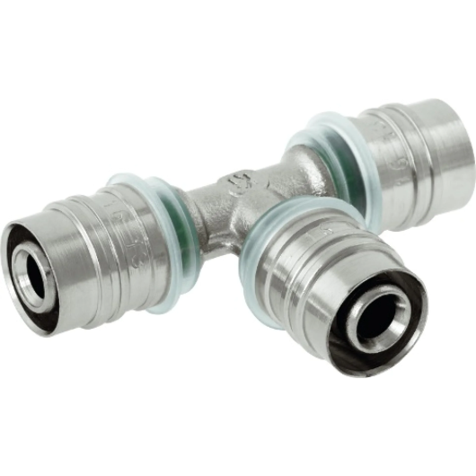 Kisan trójnik  zaprasowywany  20x20x20 niklowana