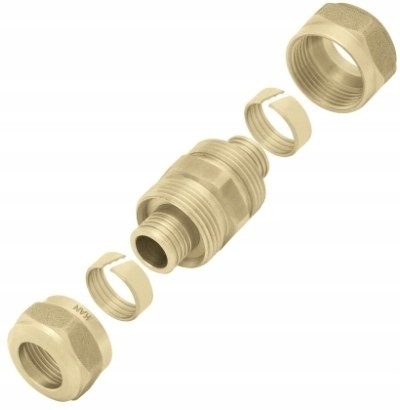 Kan-therm złączka skręcana do rur PE-Xc i PE-RT 18x2,5x18x2,5
