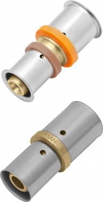 Kan-therm łącznik redukcyjny mosiężny LBP Press  zaprasowywanym 50x32