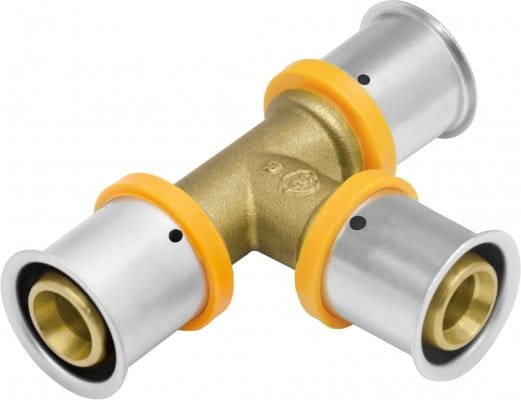 Kan-therm trójnik mosiężny zaprasowywany Press LBP 25x25x25