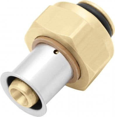 Kan-therm śrubunek  mosiężny Euroconus Press LBP 16x2 G3/4"