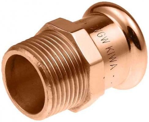 Kan-therm Copper  Gas złączka DN 22 x 3/4" gwint zewnętrzny