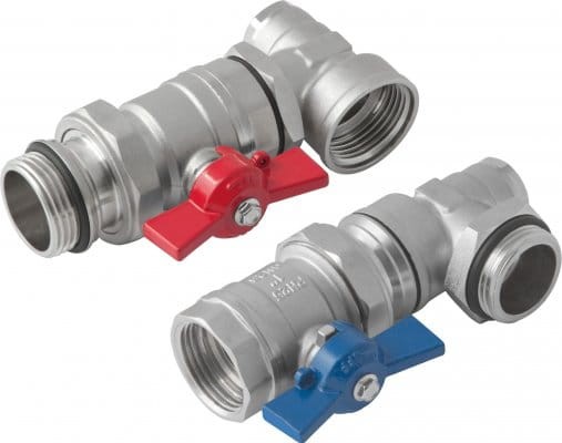 Kan-therm Zawory Set kątowy G1"xG1"