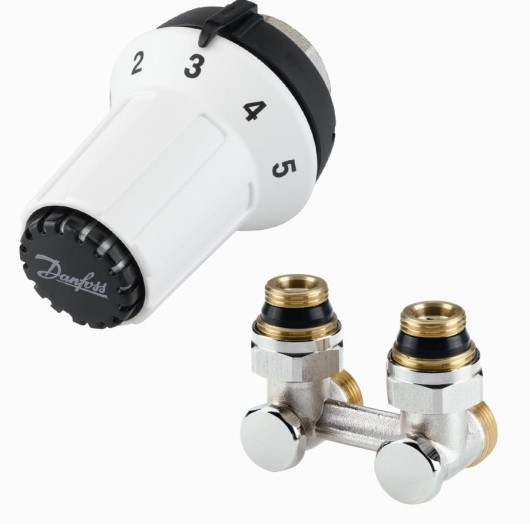 Danfoss SET PANDA M30x1,5 głowica z przyłączem kątowym